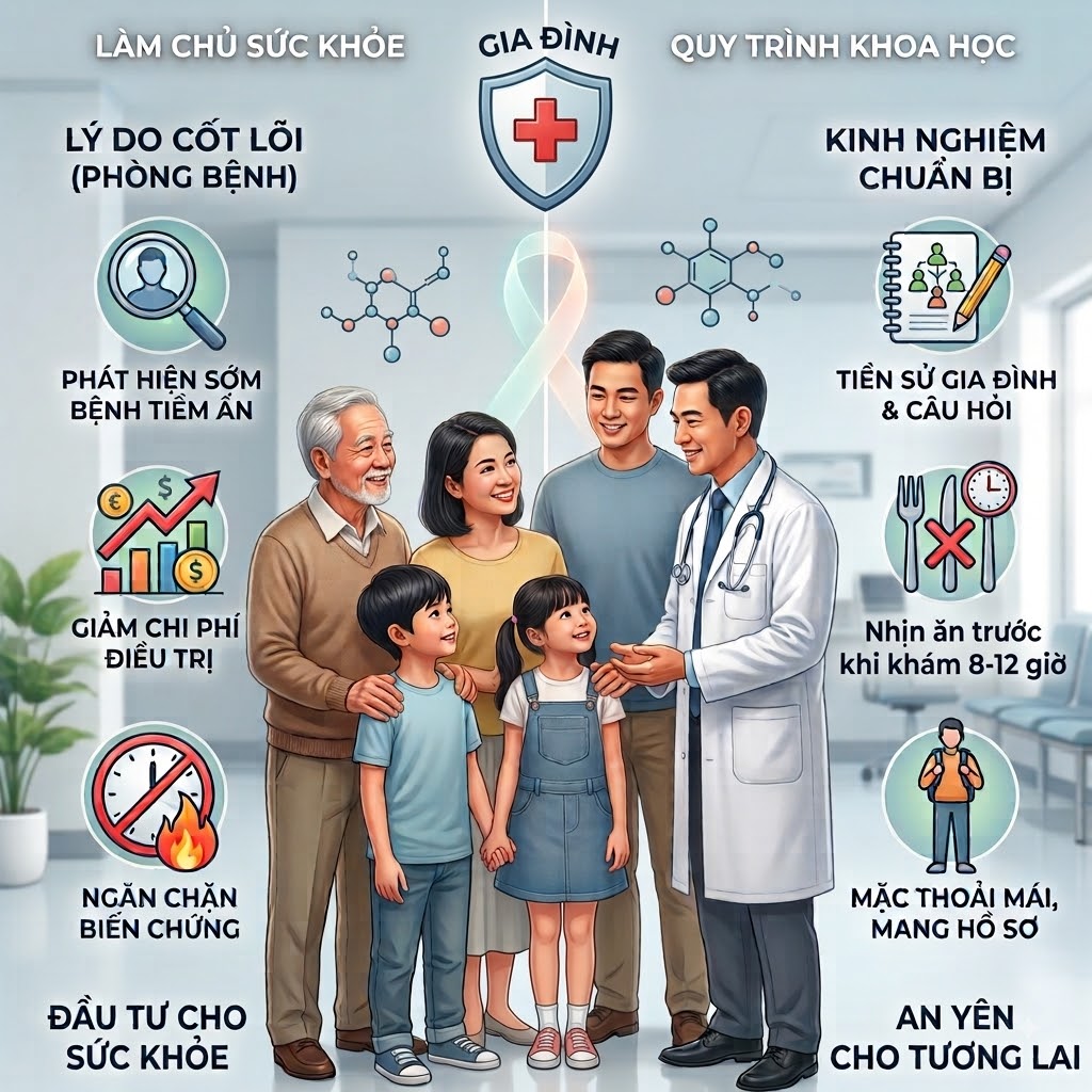 Lý Do Và Kinh Nghiệm Khám Sức Khỏe Định Kỳ Cho Gia Đình
