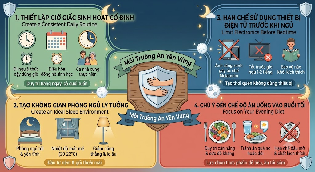 Mẹo Tự Nhiên Ngủ Ngon Không Dùng Thuốc Cho Cả Gia Đình