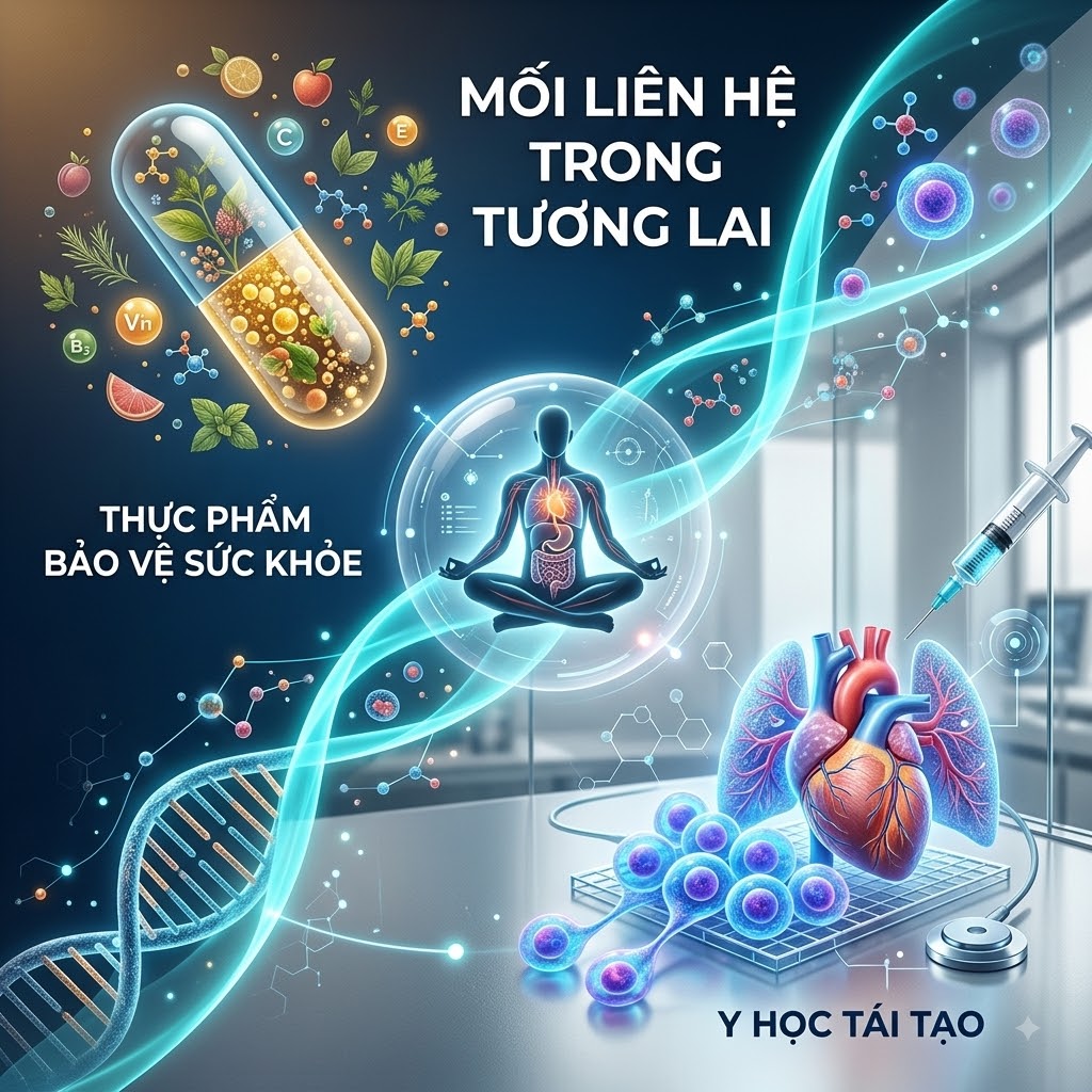 Mối Liên Hệ Giữa Thực Phẩm Bảo Vệ Sức Khỏe Và Y Học Tái Tạo Trong Tương Lai