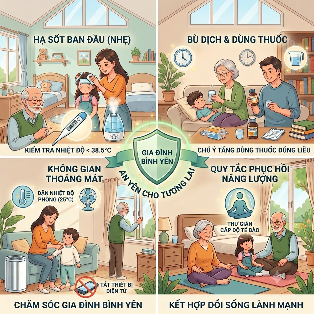 5 Mẹo Hạ Sốt An Toàn Cho Trẻ Tại Nhà Ba Mẹ Cần Biết