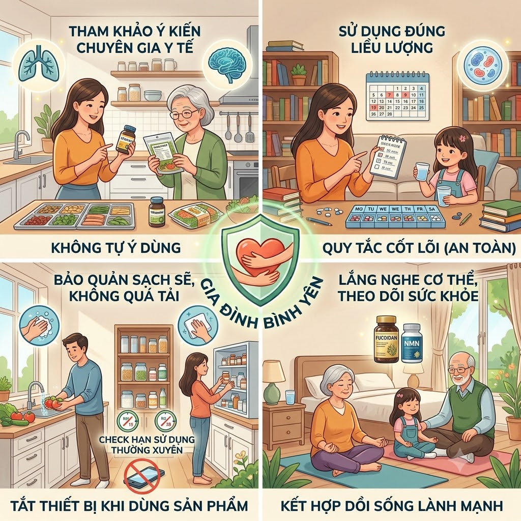 5 Nguyên Tắc Dùng Thực Phẩm Bảo Vệ Sức Khỏe An Toàn Cho Cả Gia Đình